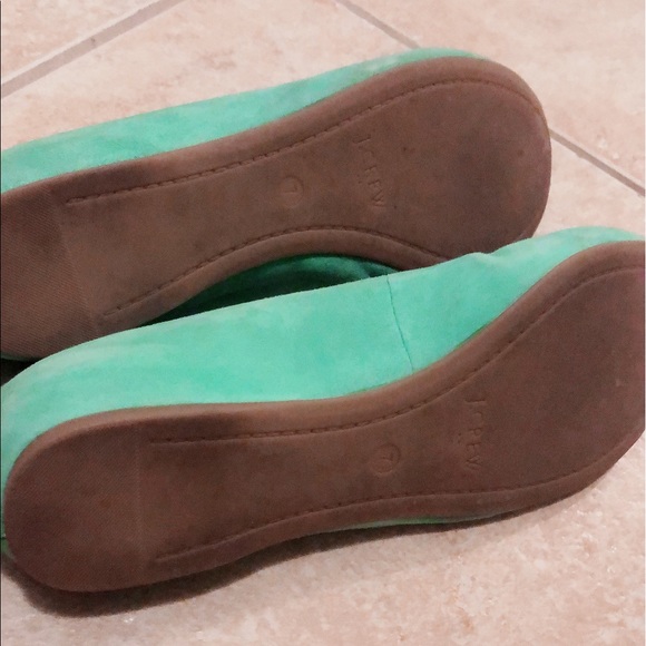 [J CREW] COMFY MINT GREEN FLATS - Size 7 - Picture 4 of 8